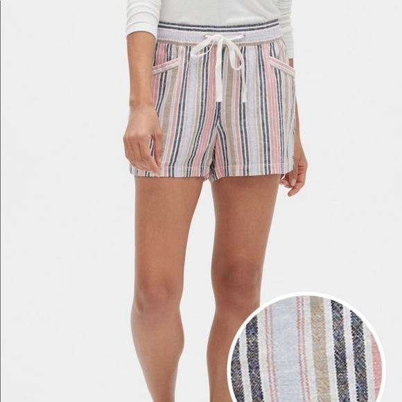NWT GAP Pull-On Short In Linen-Cotton Small - Picture 1 of 3